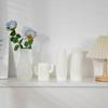 Modern Flower Vase Plastic Plants Pot White Imitation Ceramic Flower Vases Flower Arrangement Home Living Room Wedding Decor