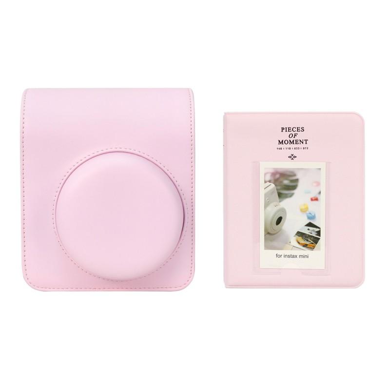 Instax Mini 13 Camera Case PU Leather Protective Bag With Photo Album Fujifilm Instant - Pastel Colors