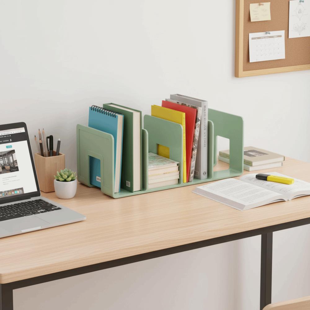 4 Grids Design Bag Storage Shelf Divider Clear Acrylic Purse Display Stand  Office Stationery