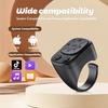 Tiktok Scrolling Ring Remote Control Is Suitable for Iphone, iPad Bluetooth Page Turning Ring Roller, Both Camera Shutter, Short
