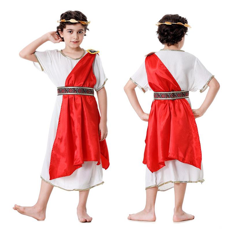 New Halloween Longevity Beauty Medieval Ancient Rome Greek King Halloween Costume Play Adult Children