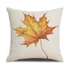 New Pumpkin Maple Leaf Autumn Thanksgiving Pillow Ins Nordic Linen Cushion Cushion Cover Home Products