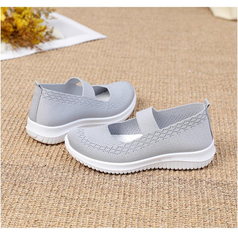 Women's Shoes, Cloth Shoes, Breathable Shoes, Straight Strap, Elderly Anti Slip Shoes, Mother's Shoes