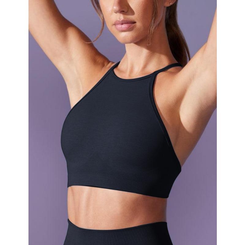 Women Solid Color Casual Sport Bra