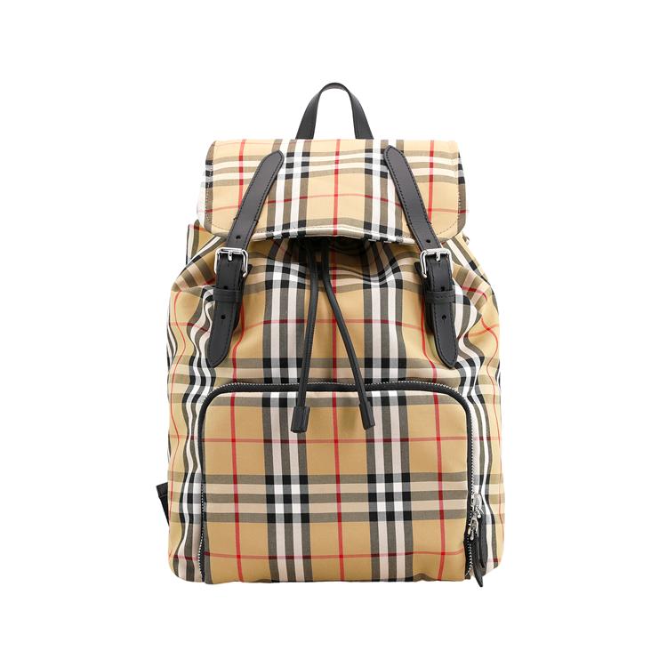 Burberry Karostoff Rucksack Damenrucksack Gelb 80814761