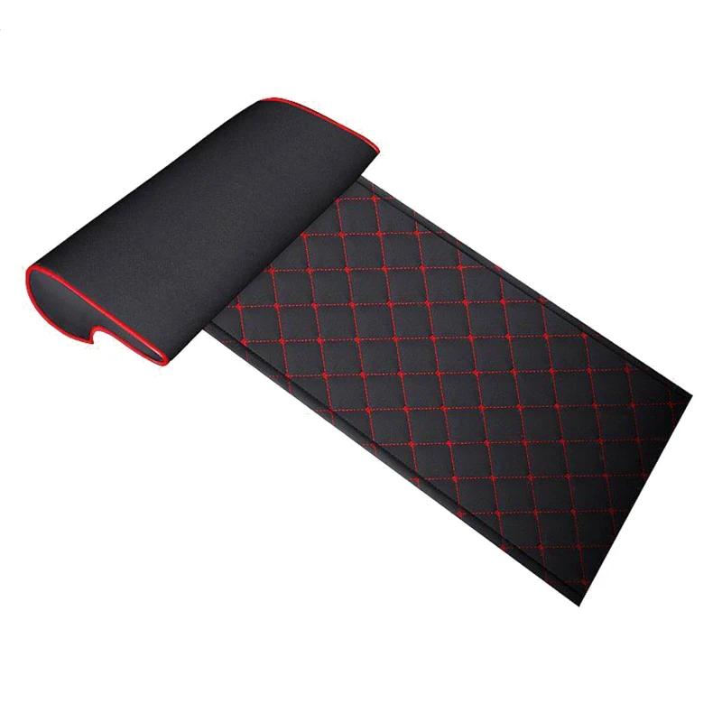 

Кожаная подушка для автокресла, подушка для ног, подушка из пены с эффектом памяти, наколенник для вождения на дальние расстояния, офисный домашний защитный коврик для водителя