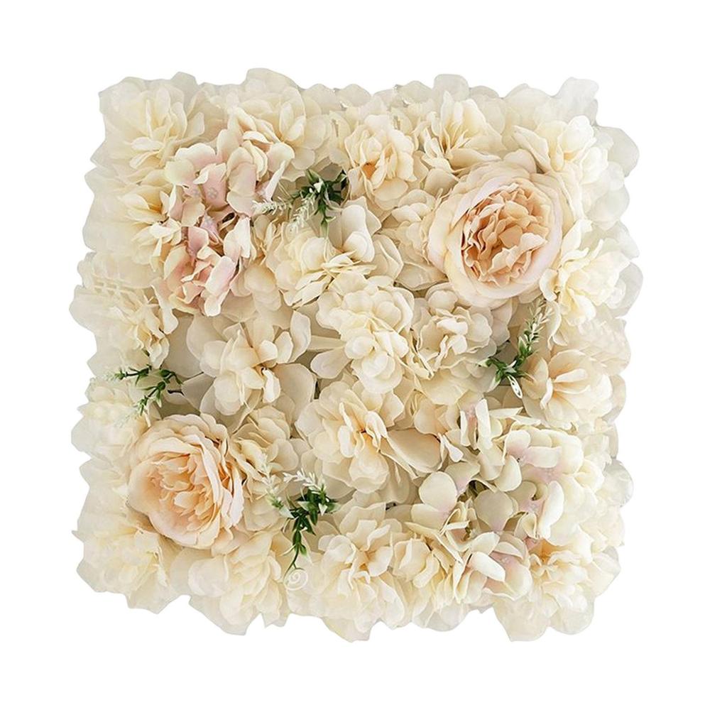 Artificial Flower Wall Panel Rose Photo Background for Wedding Valentines Day Indoor Decoration