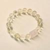 Natural Citrine 10mm Beaded Bracelet Women Fashion Simple Crystal Jewelry