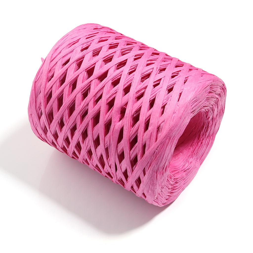 200M/roll Raffia Straw Yarn Colorful Paper Braided Rope for Handmade Craft Knitting Crocheting Threads DIY Bouquet Gift Package