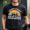 Funny Poopy Tummy Relief Printed Oneck Shirt Inappropriate Humor Allmatch Aesthetic Streetwear Shortsleev Casual Loose Tee