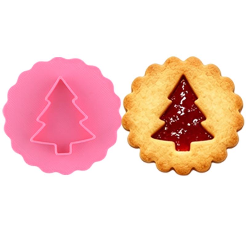 Christmas Linzer Cookie Cutter Multiple Patterns Non-Toxic for Home Winter Holiday Baking DIY Gift Treat Making