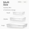 Book Storage Box A4 Organizing Document Organizer Organized Box Stationery Storage Box for Data Certificate Stationery