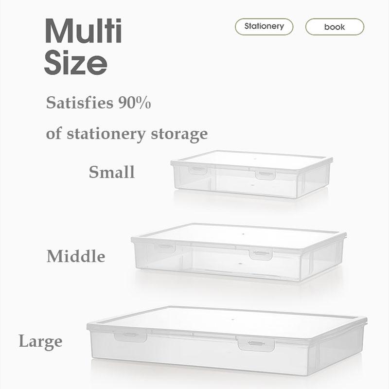Book Storage Box A4 Organizing Document Organizer Organized Box Stationery Storage Box for Data Certificate Stationery
