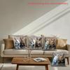 4 Pack Easter Pillow Covers Cute Rabbit Theme Cushion Covers, Adding Cuteness to Cozy Home, Suitable for Bedroom or Living Room