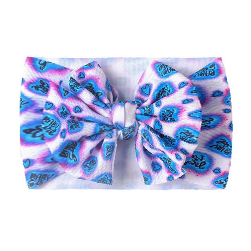 New Baby Hair Accessories, Children's DIY Fabric Headband, Baby Printed Bow Headband Headscarf