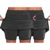2PC elastické kalhoty na jógu pro ženy Jednobarevné sportovní šortky Lehké Skinny Pevné Joggery s vysokým pasem