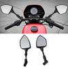1 Pair Rearview Side Mirrors 360 Degree Rotation   for Motocycle Scooter ATV Dirt Bike 0.3in 0.4in Mounting