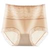 High Waist Lace Seamless Briefs Thin Tummy Control Underwear Elastic Slimming Underpants  Lady