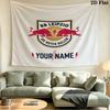 Custom Name RB Leipzig2 Printed Tapestry – Wall Hanging for Bedrooms, Dorms, and Home Decor