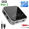 Bluetooth Receiver Transmitter BT 5.2 Aptx HD LL Adaptive RCA 3.5mm Jack AUX Wireless Audio Adapter Handsfree Call For TV Car PC 6