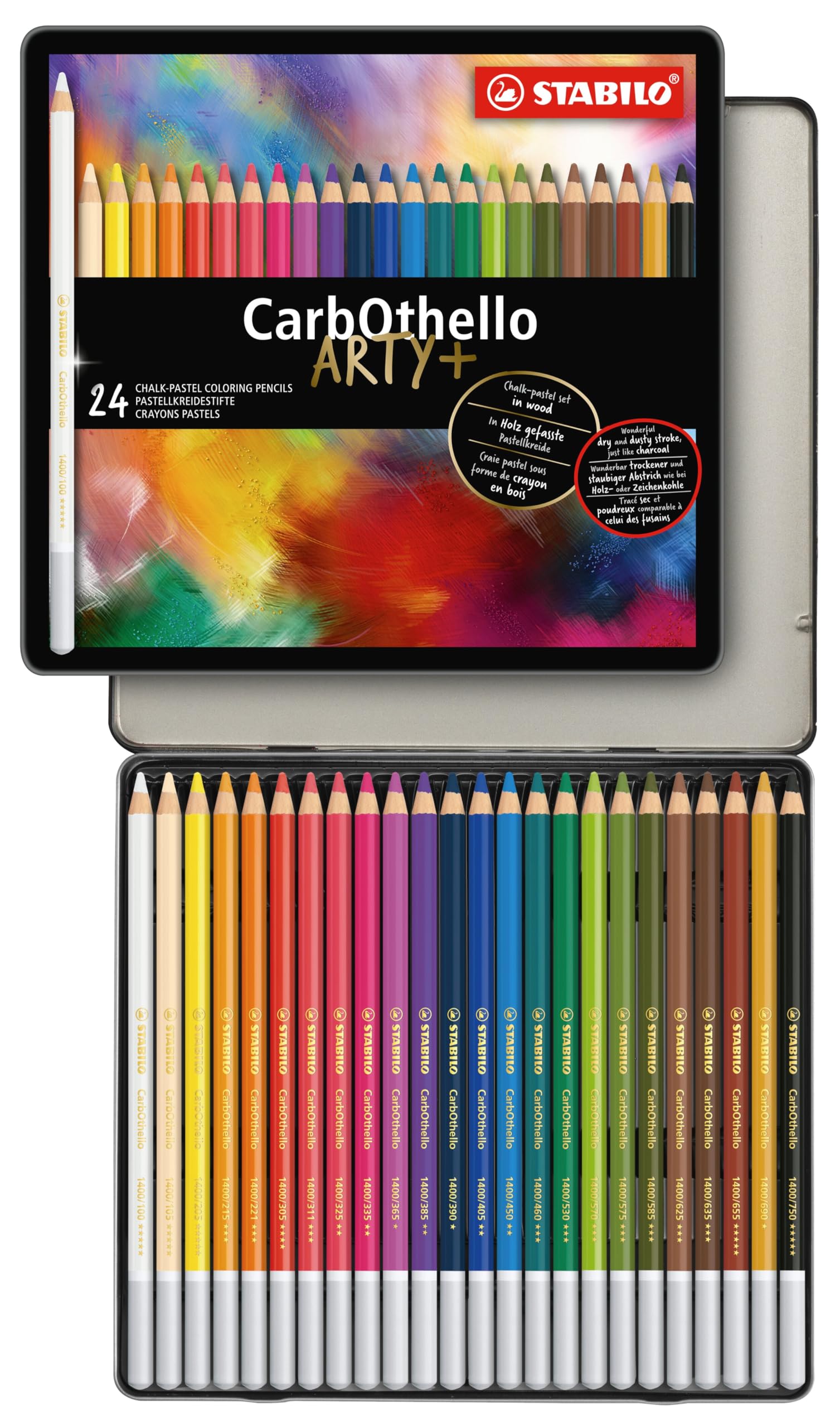 Stabilo CurbOthello Watercolor Pencils, 24-Color Set, 1424-6