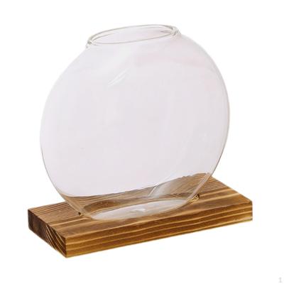 Elegant Glass Display Stand for Indoor Plants