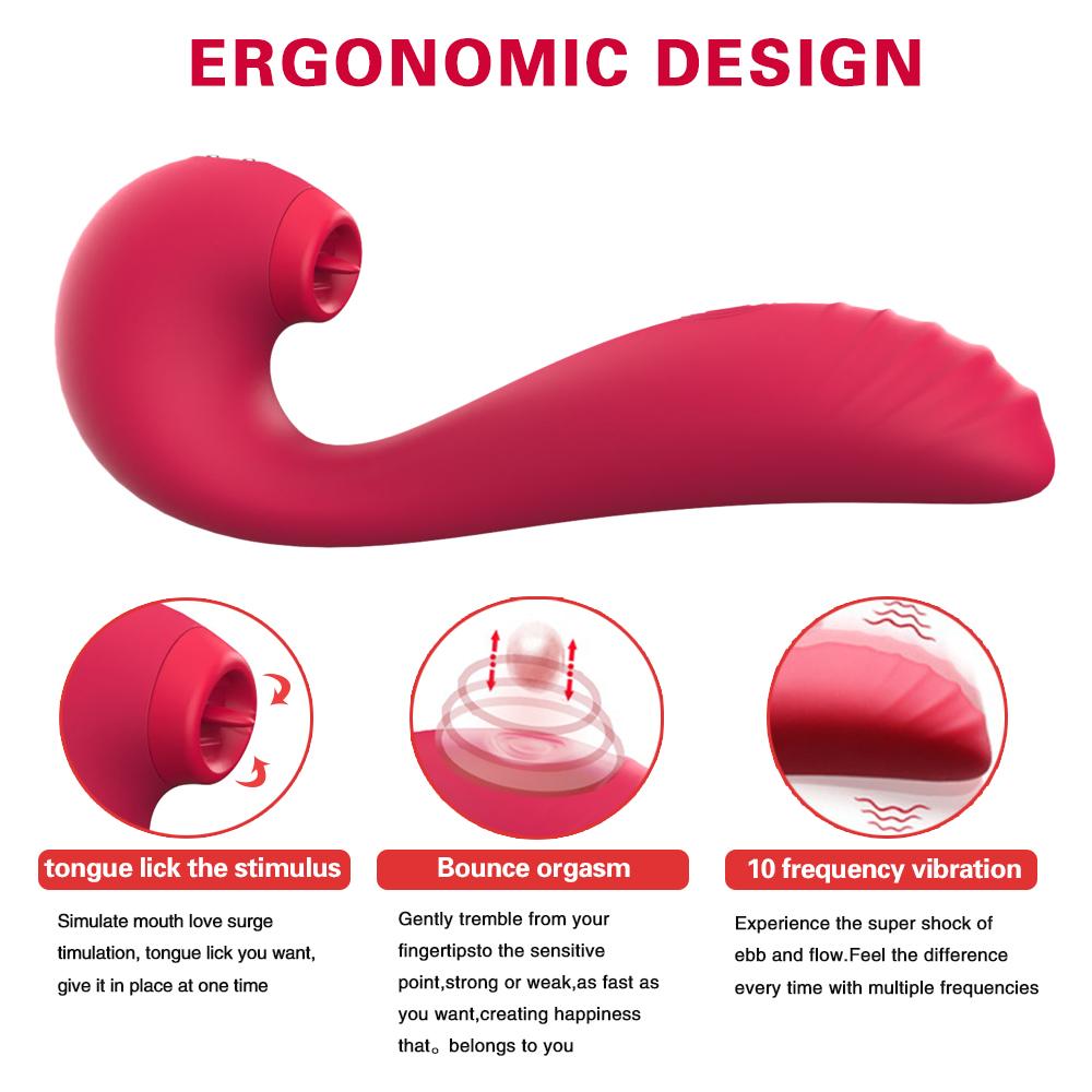 Vagina Sucking Vibrator 10 Speed Vibrating Oral Sex Suction Clitoris Stimulation Female Masturbation Erotic Sex Toys For Adult