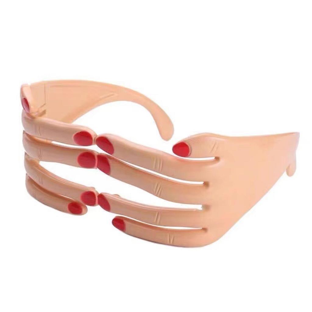 New Creative and Personalized Sand-sculpted Funny Photo Hand Glasses for Party and Dance Parties