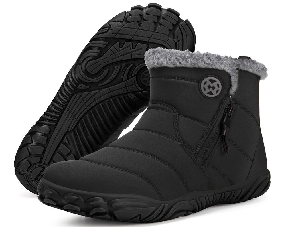 Winter Snow Warm Cotton Sheepskin Size Women's Boots, Boots, Boots, Fleece-lined, Insulated, Boots, Black, 24.0cm