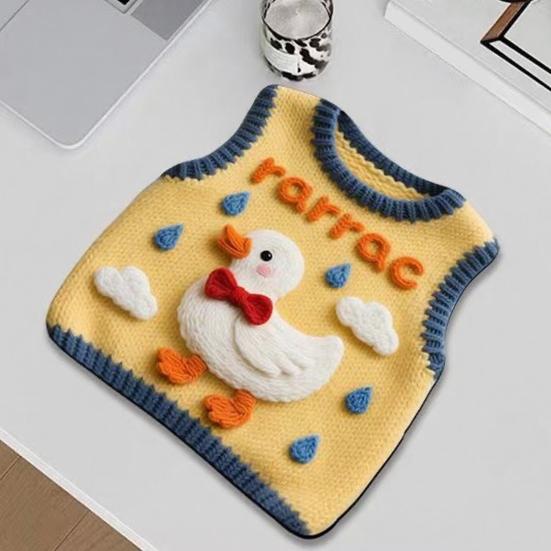 Knitted Sweater Print Mouse Pad Non-slip Base Waterproof Home Office Gaming Computer Laptop Mousepad Desk Mat PC Accessories