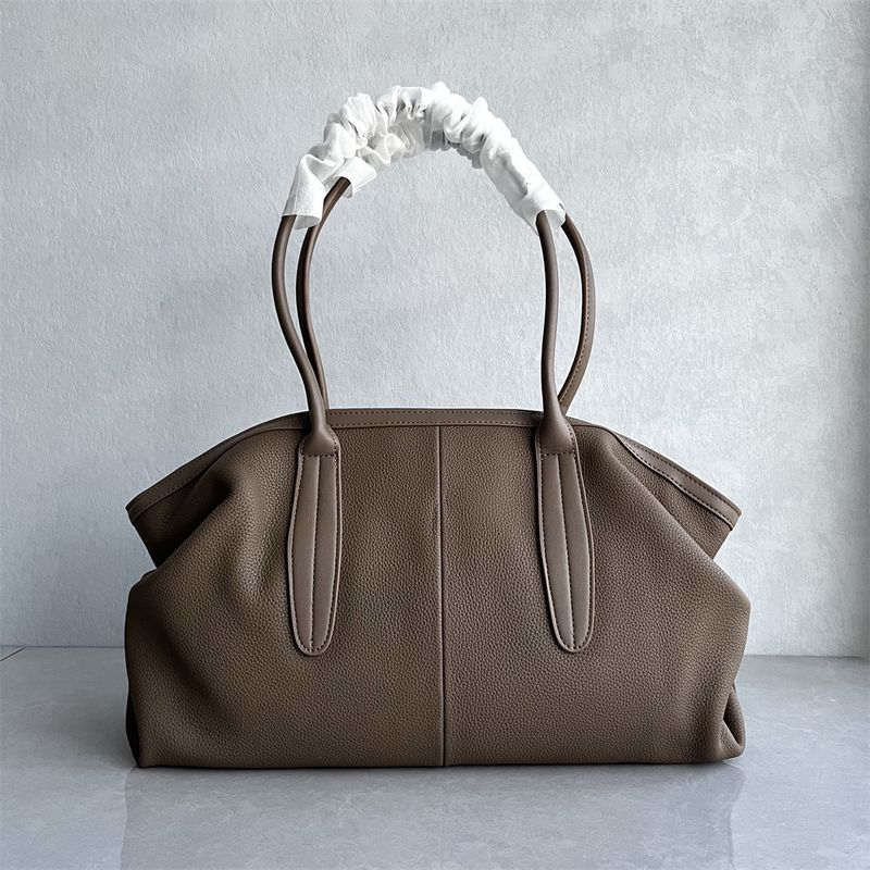 

Внешняя торговля Экспорт Сумка-тоут из кожи полного зерна Универсальная Модная Простая Текстура натуральной кожи На плечо Портативная Под мышкой Женская сумка Elephant Gray