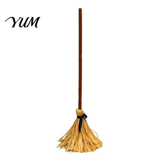 Dekoracja Miotła Czarownicy na Halloween, Miotła Dźwiękowa, Ruchoma Rekwizyta z Efektami, Animowana Aktywowana Straszna Magiczna Zabawka na Imprezę, Akcesorium do Kostiumu Cosplay 1pc brown