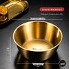 Korean Style Golden Stainless Steel Bowl with Handle