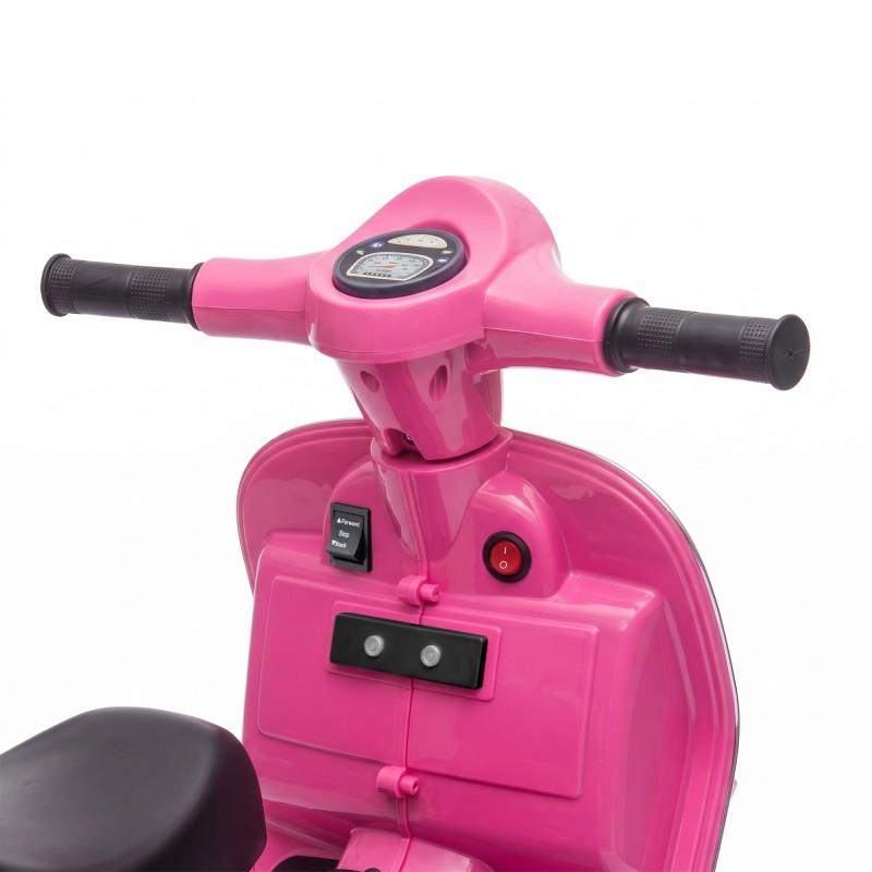 Vespa - Px150 Rose - Rose - Scooter électrique Enfant - Licence Officielle - Design Rétro - Marche Avant Et Arrière