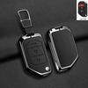 Zinc Alloy Leather Car Key Case Cover for Jeep Wrangler JL JLU Rubicon Gladiator JT Sahara JLU 2018 2019 2020 2021 2022 2023