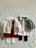 Infant Girls' Winter Lace Plush Princess Dress with Christmas Embroidery