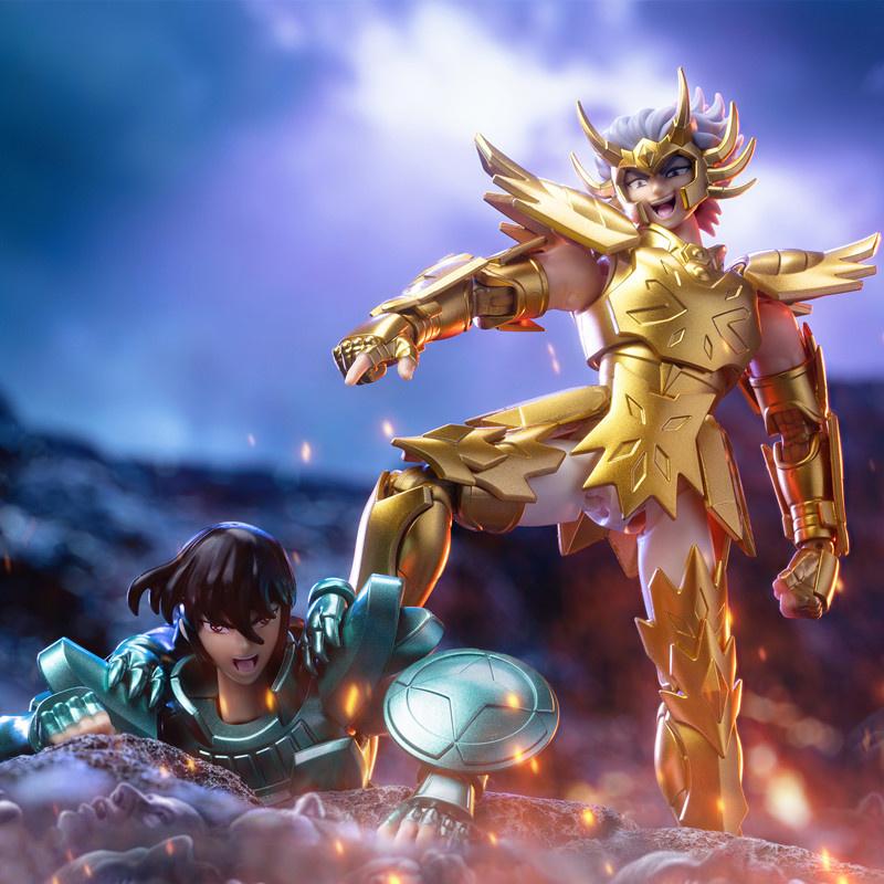 Origina Saint Seiya Shiryu Shura Cancer Saint Seiya EX Action Figure Assembly Toys  Doll Desktop Ornament Birthday Gifts