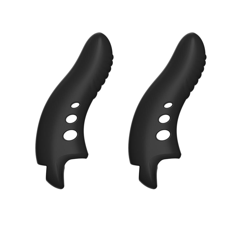 Elektrischer Fingerhülle Stoßdämpfer Klitorisstimulator G-Punkt Vibrator Analplug Buttplug Weibliche Masturbation Orgasmus Sexprodukt