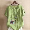 Women's Fashion Friends Prined Short Sleeve T-shirt Loose Cotton Shirt Casual Loose Summer Blouse Tops Plus Size