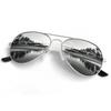 Men Retro Pilot Sunglasses Big Frame Oversized Metal UV400 Reflective Lens Trendy Driving Shades for Women