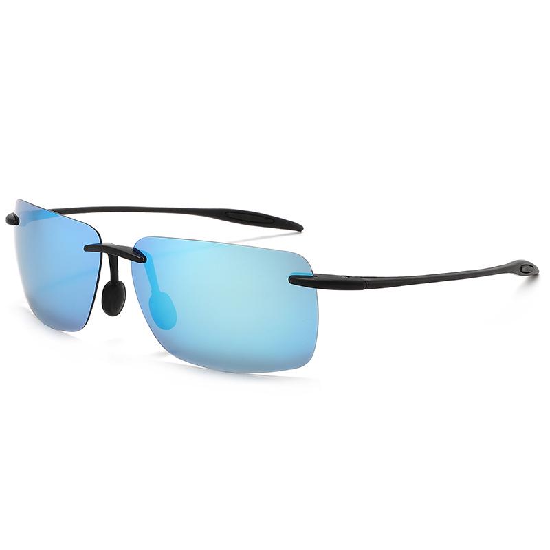 TR Frameless Polarized Sunglasses for Men & Women: Stylish UV Protection