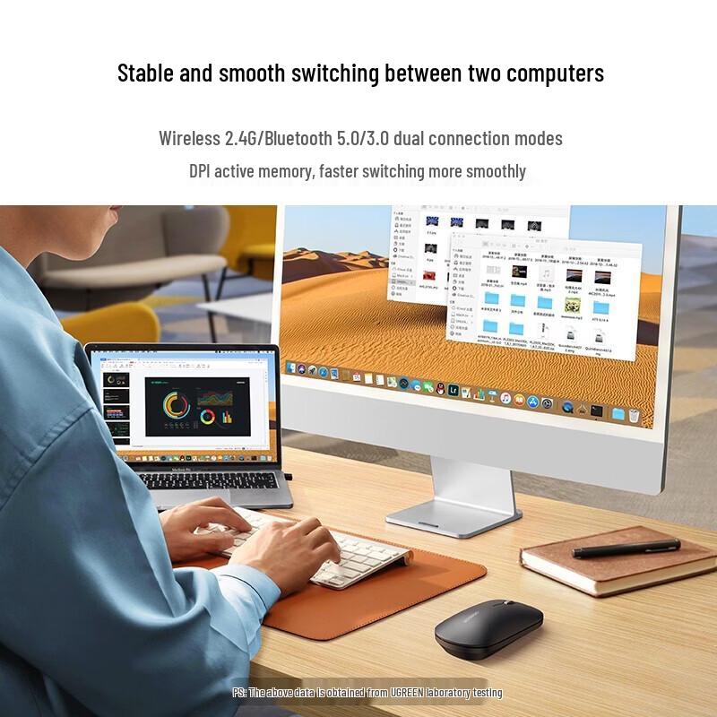 Ugreen Dual Mode Wireless Bluetooth Mouse