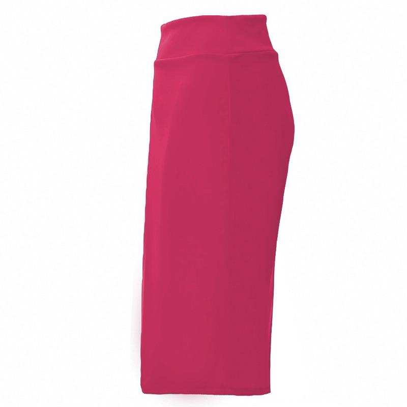 Women Fashion Sexy Office Slimming Buttocks Knee-Length Skirt Stretchable Midi Pencil Skirt