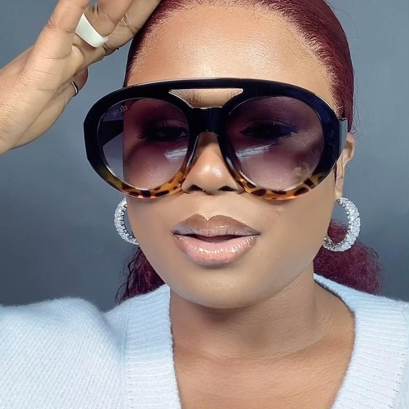 Personality Cool Trend Big Frame Fashion Women's Sunglasses Street Hip Hop Cool Men's Accessories
