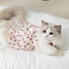 Cat Clothes Cherry Sweetheart Traction Suspender Dress Spring and Summer Thin Breathable Kitten Puppy Pet Clothes