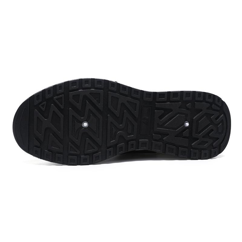 Shoes Spring New Leather Mesh Breathable Sports Shoes Lightweight Running Shoes Trendy Casual