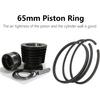3Pcs Piston Ring, 65mm Piston Ring Replacement, Pneumatic Cylinder Piston Ring, for 2.2KW 3.0KW Motor 0.25 0.36 Air Compressor Air Pump, Air
