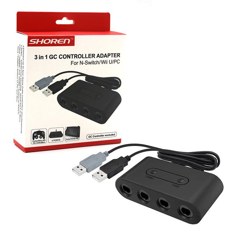 3-in-1 Switch/Wii U/PC Converter: NGC Controller To Switch/Wii U/PC Adapter