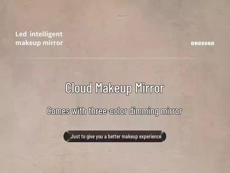 2024 Chytré cloudové kosmetické zrcadlo se světly: Stylové kosmetické stolní zrcadlo