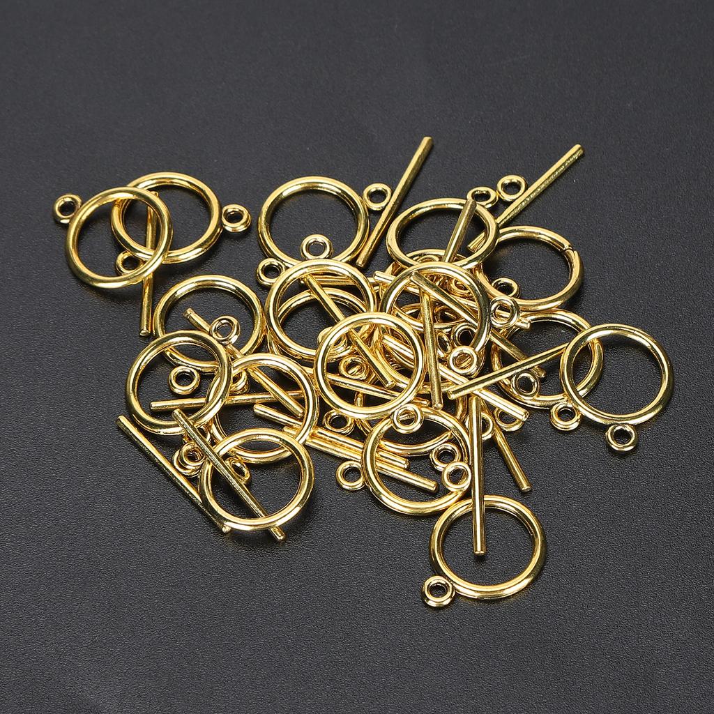 100 Sets Toggle Clasps Alloy 2mm OT Buckle   Jewelry Making Supplies for Necklace Bracelet